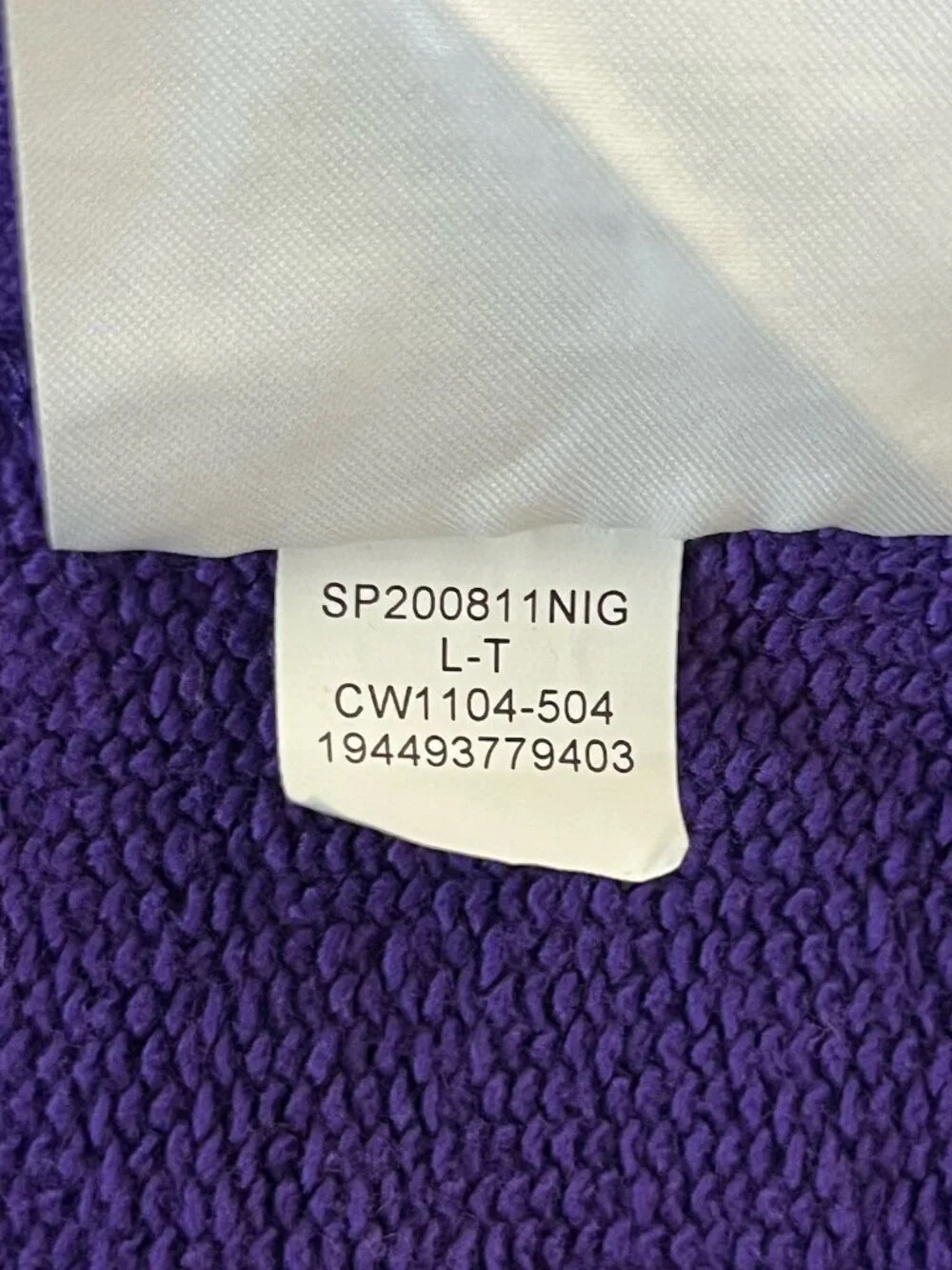 Jordan x Shelia Rashid Chicago Unite Purple Hoodie Men's L